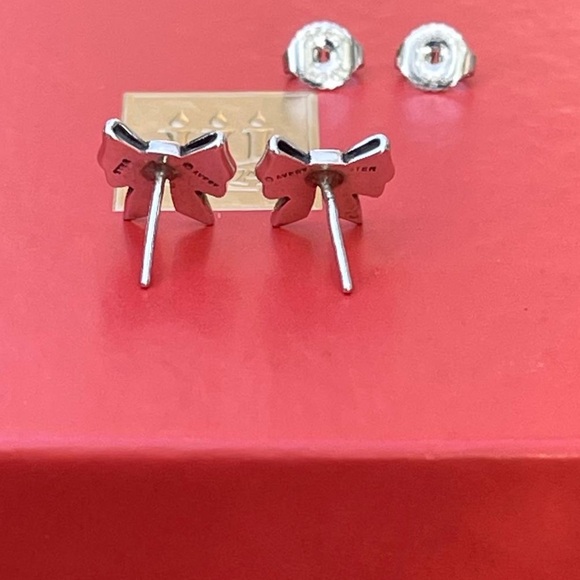 James Avery Retired Ribbon bow post studs earrings - Picture 3 of 9